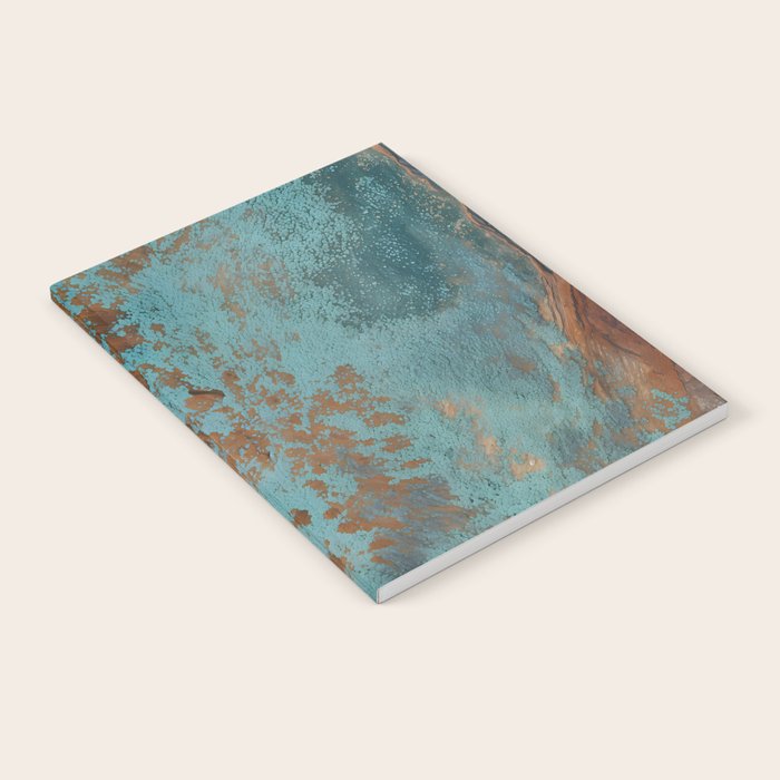 Tarnished in Teal and Copper Rust Notebook Gallery Image 1