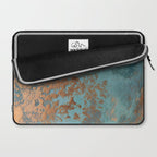 Tarnished in Teal and Copper Rust Laptop Sleeve Gallery Image 2