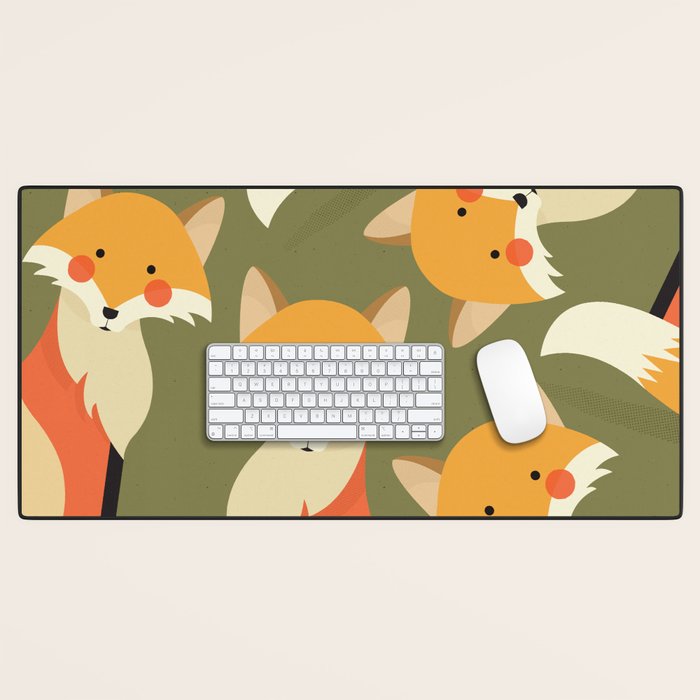 Red Fox, Animal Portrait Desk Mat Gallery Image 1