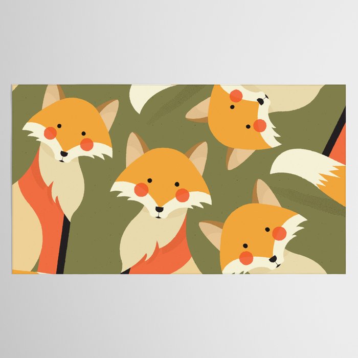 Red Fox, Animal Portrait Tablecloth Gallery Image 2