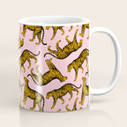 Tigers (Pink and Marigold) Coffee Mug Gallery Image 1