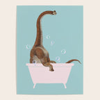 Brachiosaurus in Bathtub Poster Gallery Image 4