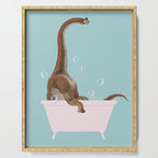 Brachiosaurus in Bathtub Serving Tray Gallery Image 1