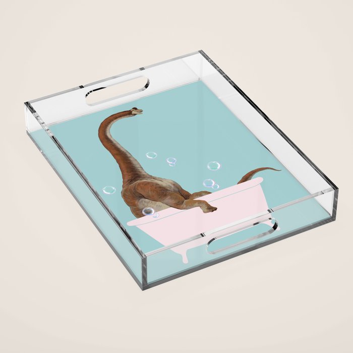 Brachiosaurus in Bathtub Acrylic Tray Gallery Image 1