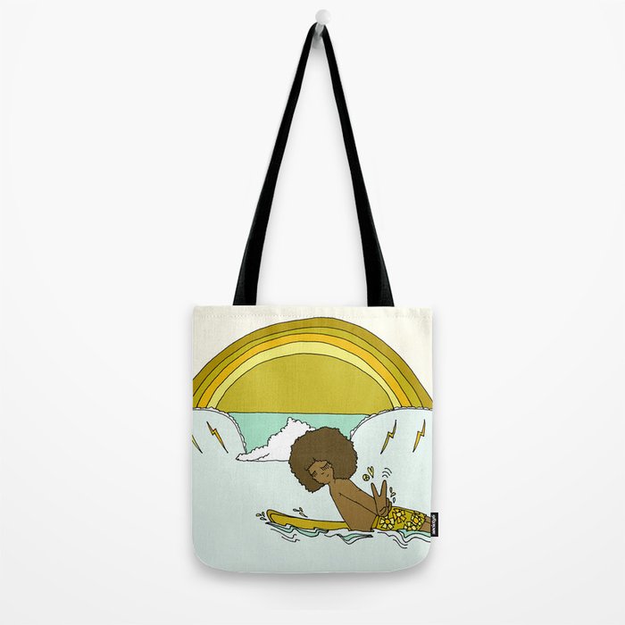 "buttons" kaluhiokalani 70s surf legend // retro surf art by surfy birdy Tote Bag Gallery Image 2
