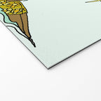 "buttons" kaluhiokalani 70s surf legend // retro surf art by surfy birdy Welcome Mat Gallery Image 2