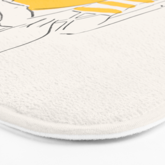 Summer ready - line drawing Bath Mat Gallery Image 3