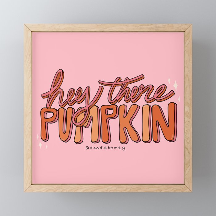 Hey There Pumpkin Mini Art Print Gallery Image 1