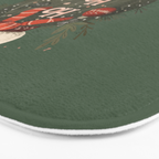 Festive Ho Ho Ho Bauble Green  Bath Mat Gallery Image 3