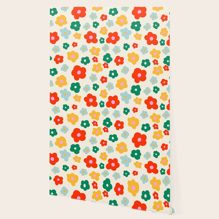 Colorful Ditzy Flowers  Wallpaper Gallery Image 2