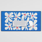 Bloom: Cobalt Blue Matisse Color Series 02 Desk Mat Gallery Image 1