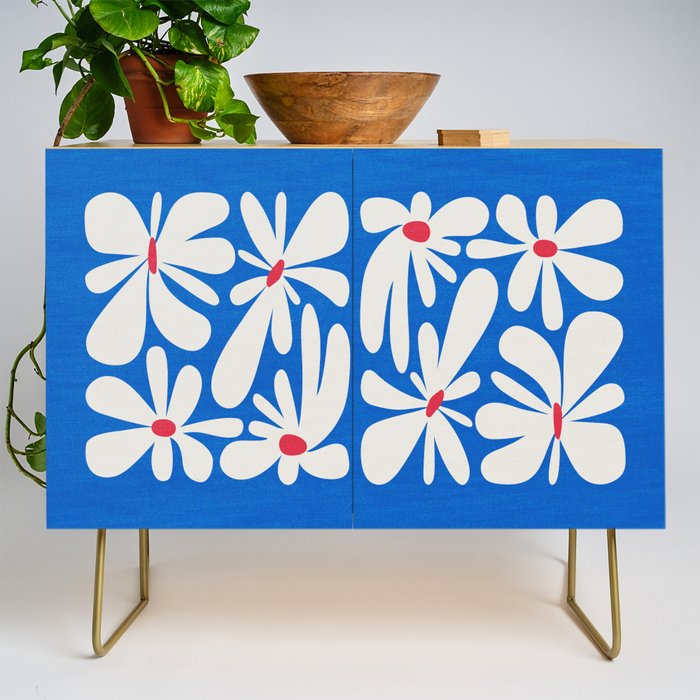 Bloom: Cobalt Blue Matisse Color Series 02 Credenza Gallery Image 1