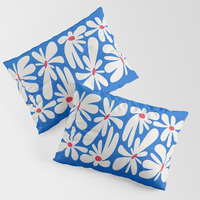Bloom: Cobalt Blue Matisse Color Series 02 Pillow Sham Gallery Image 3