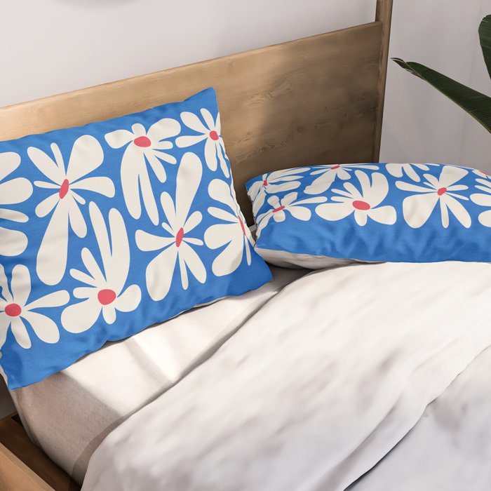 Bloom: Cobalt Blue Matisse Color Series 02 Pillow Sham Gallery Image 2
