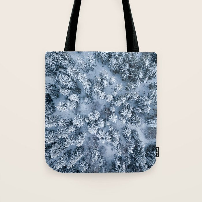 Winter Pine Forest Tote Bag Gallery Image 1