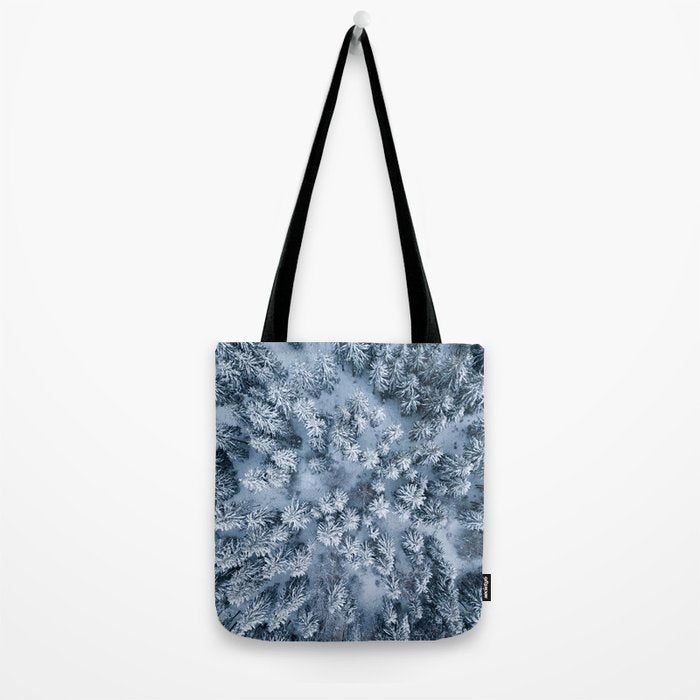 Winter Pine Forest Tote Bag Gallery Image 2