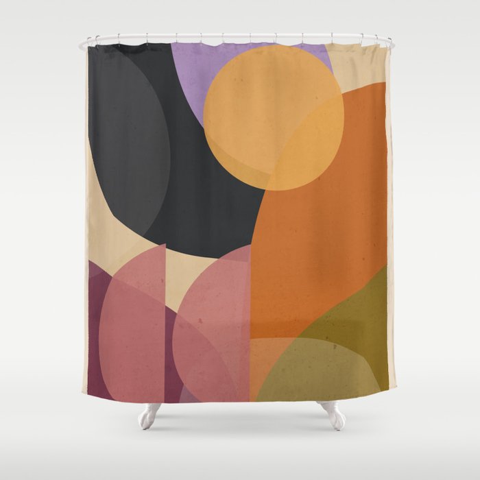 Modern Abstract Art 80 Shower Curtain Gallery Image 1