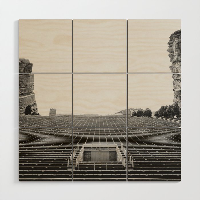 Red Rocks Wood Wall Art Gallery Image 1