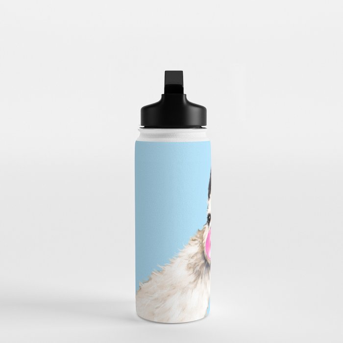 Bubble Gum Sneaky Llama in Blue Water Bottle Gallery Image 3