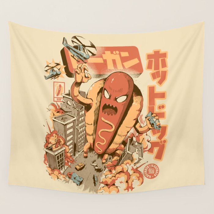 Great Hot Dog Wall Tapestry Gallery Image 4