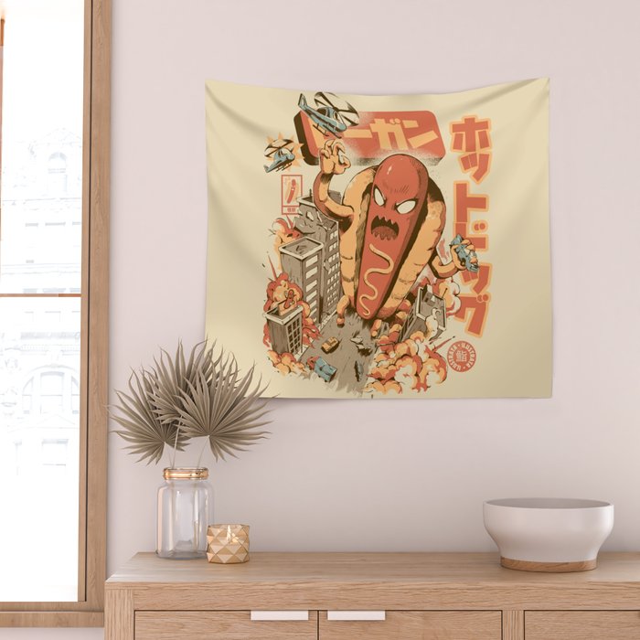Great Hot Dog Wall Tapestry Gallery Image 2