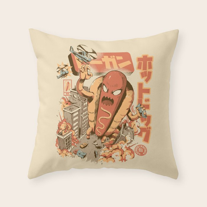 Great Hot Dog Throw Pillow Gallery Image 6