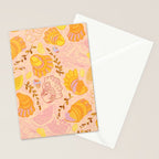 Coastal Oysters on the Beach in Lemon Orange & Peach Stationery Card Gallery Image 2