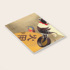 Japanese Woodblock Print Cat Lantern Playful Vintage Art Notebook Gallery Image 3