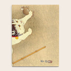 Japanese Woodblock Print Cat Lantern Playful Vintage Art Notebook Gallery Image 4