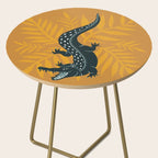 Crocodile - Teal & Ochre Side Table Gallery Image 2