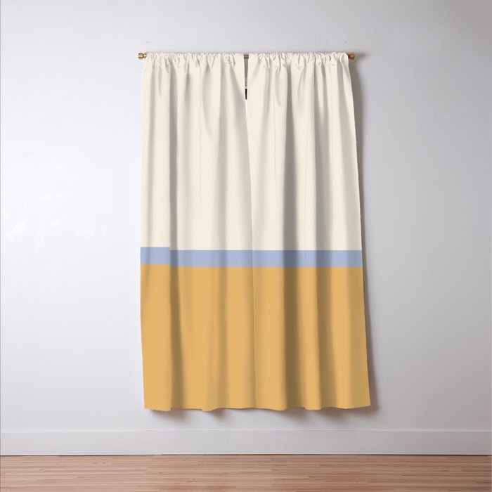 Neutral Summer Colour Block Window Curtain Gallery Image 3