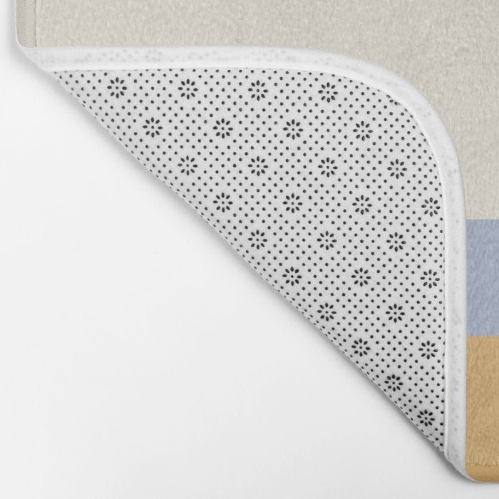 Neutral Summer Colour Block Bath Mat Gallery Image 2