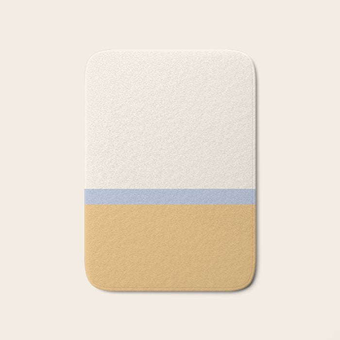 Neutral Summer Colour Block Bath Mat Gallery Image 1