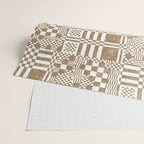 Warm Vintage Checks Wrapping Paper Gallery Image 2