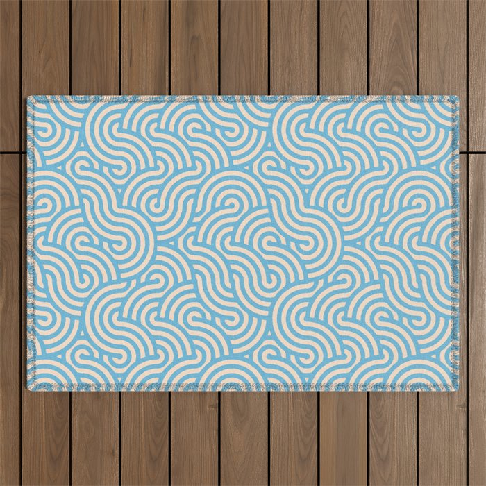 SWIRL Lake and Oat Outdoor Rug Gallery Image 1
