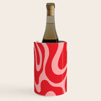 Warped Swirl Marble Pattern (red/pink) Wine Chiller Gallery Image 2