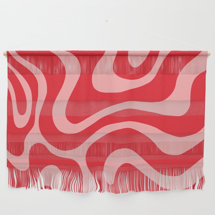 Warped Swirl Marble Pattern (Red/Pink) Wall Hanging Gallery Image 1