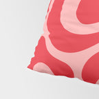 Warped Swirl Marble Pattern (red/pink) Pillow Sham Gallery Image 4