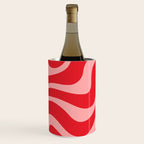 Warped Swirl Marble Pattern (red/pink) Wine Chiller Gallery Image 3