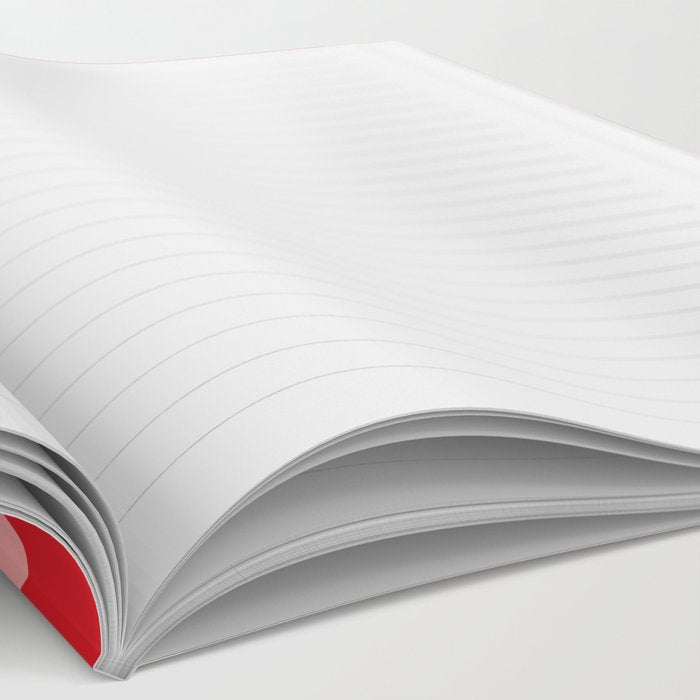 Warped Swirl Marble Pattern (red/pink) Notebook Gallery Image 2