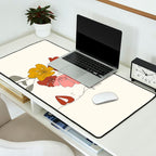 Colorful Thoughts Minimal Line Art Woman Face I Desk Mat Gallery Image 2