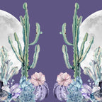 Desert Cactus Full Moon Succulent Garden on Purple Coffee Mug Gallery Image 2