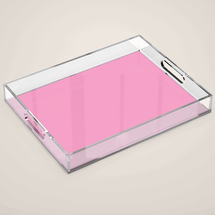 Pretty Pink Acrylic Tray Gallery Image 1