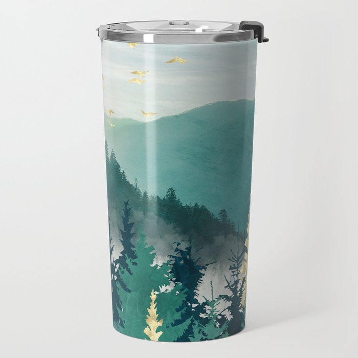 Blue Forest Mist Travel Mug Gallery Image 2