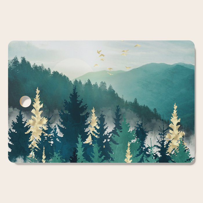 Blue Forest Mist Cutting Board Gallery Image 1