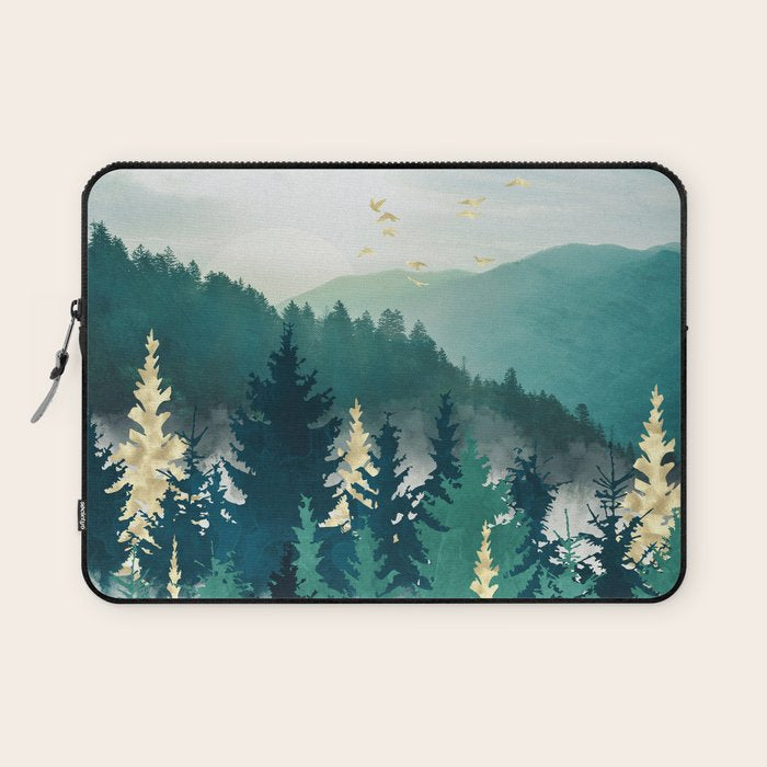Blue Forest Mist Laptop Sleeve Gallery Image 1