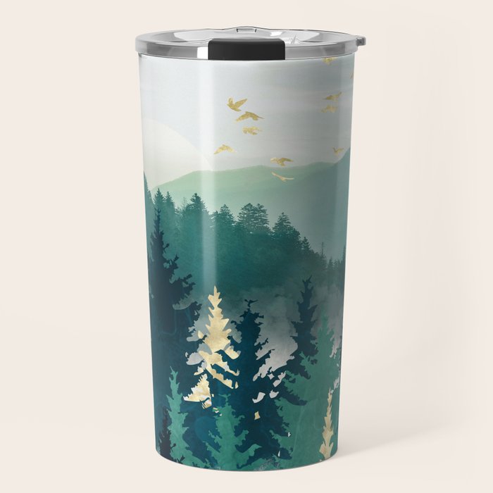 Blue Forest Mist Travel Mug Gallery Image 1