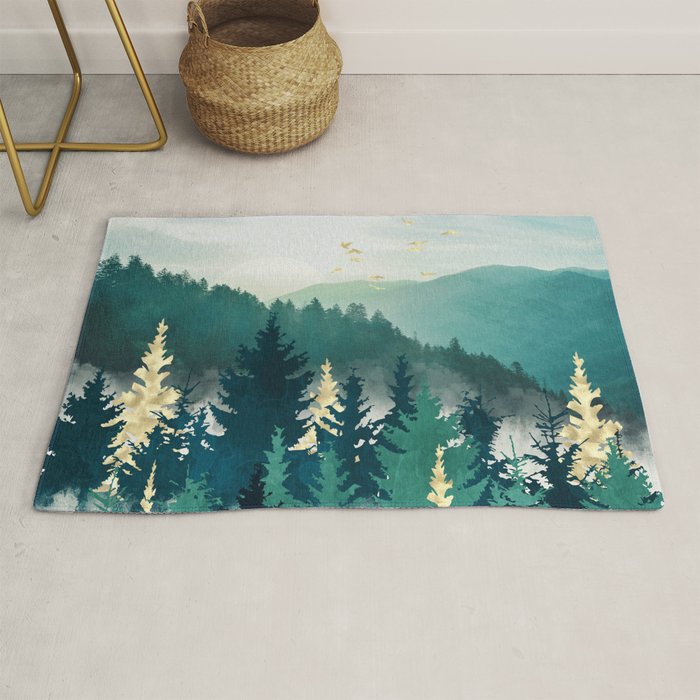 Blue Forest Mist Rug Gallery Image 1