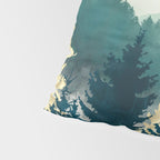 Blue Forest Mist Pillow Sham Gallery Image 4
