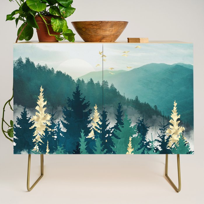 Blue Forest Mist Credenza Gallery Image 1